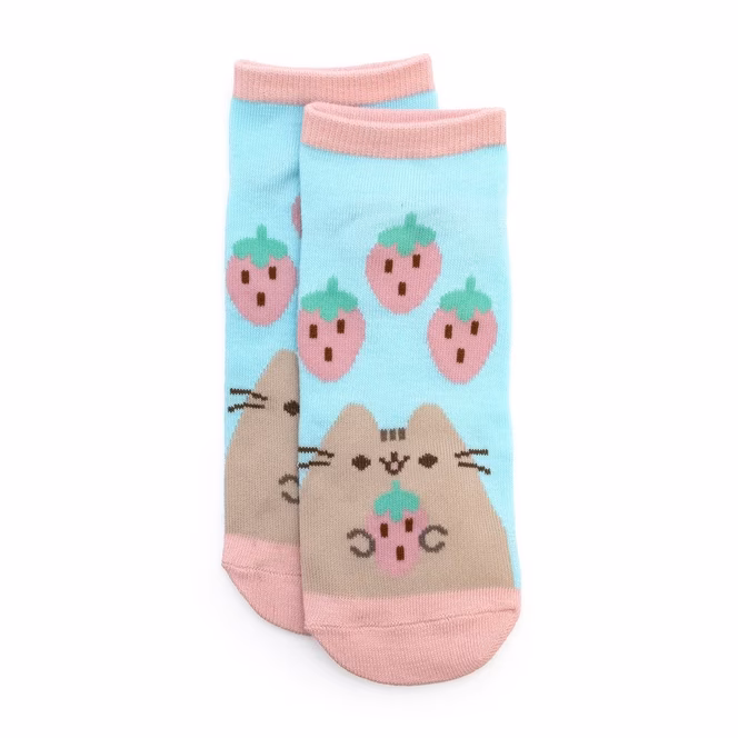 GameStop CultureFly Pusheen The Cat Foodie Adult Ankle Socks 3 Pairs
