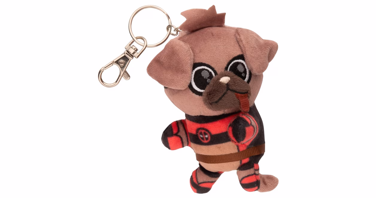 GameStop Marvel Deadpool and Wolverine Dogpool Plush Keychain GameStop Exclusive