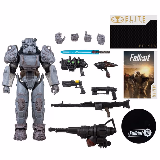 GameStop McFarlane Toys Elite Edition Fallout 76 T-60 7-in Action Figure