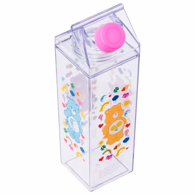 GameStop Care Bears Icon Bear 16.2oz Plastic Milk Carton Bottle