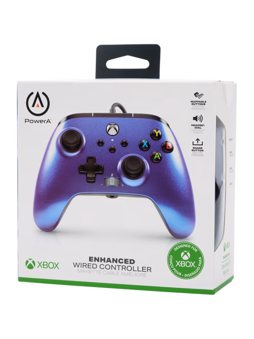 GameStop PowerA Enhanced Wired Controller for Xbox Series X/S - Nebula
