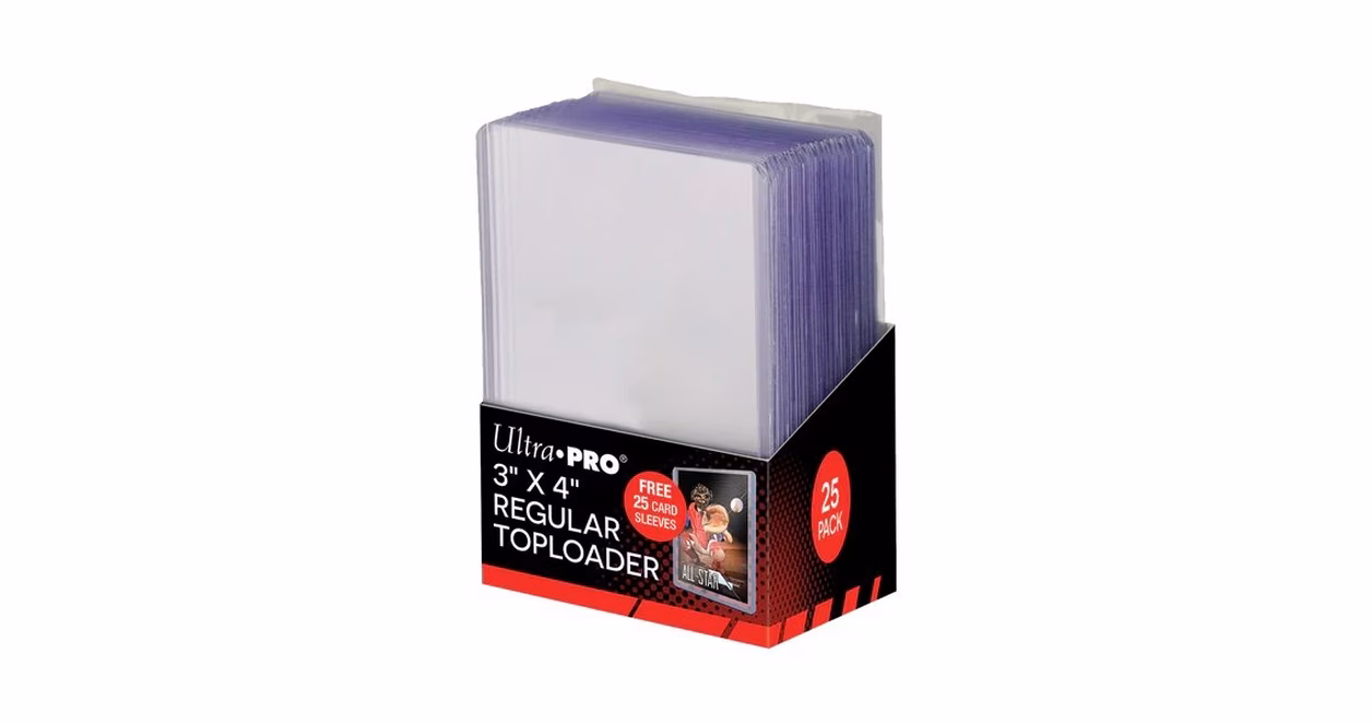 GameStop Ultra Pro Toploaders and Soft Sleeves Bundle for Standard Size Cards (25-Count)