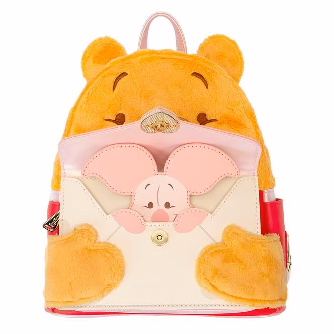 GameStop Loungefly Disney Winnie the Pooh and Piglet Love Letter Cosplay Mini Backpack