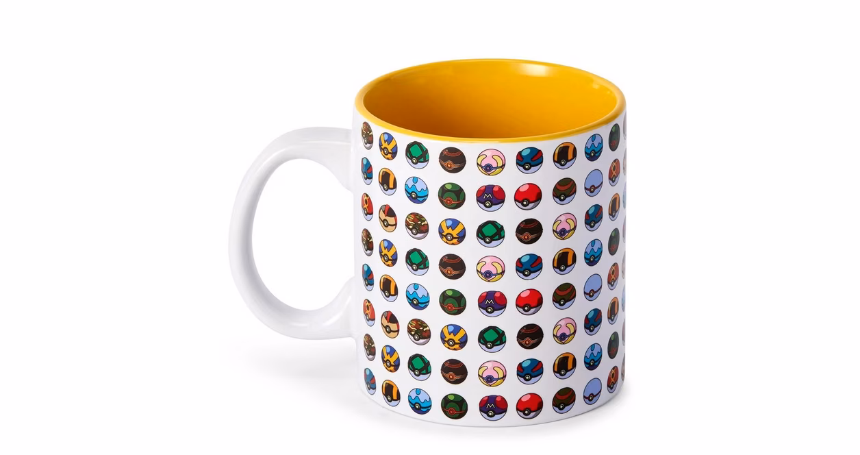 GameStop Pokemon Multi Pokeball 20oz Coffee Mug
