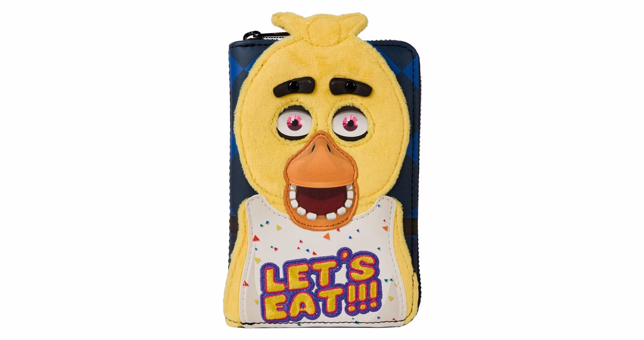 GameStop Loungefly Five Nights at Freddy's Chica Plush Cosplay Zip Around Wallet