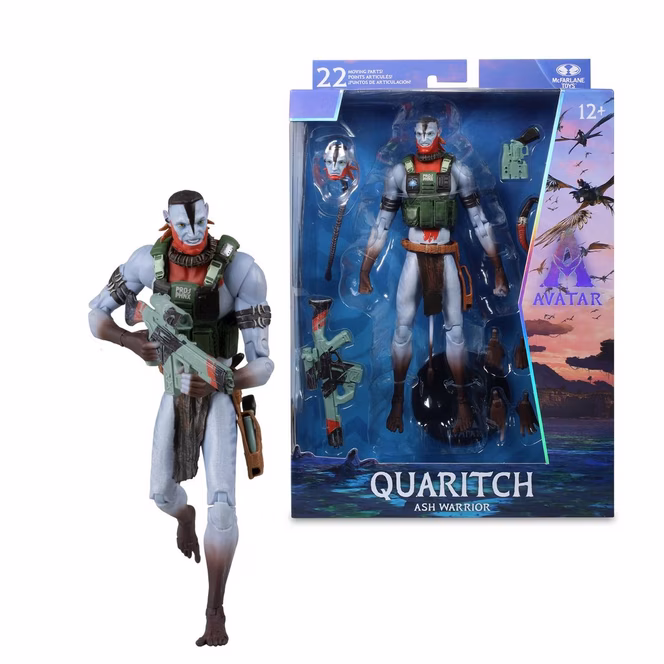 GameStop McFarlane Toys Disney Avatar: Fire and Ash Quaritch (Ash Warrior) 7-in Action Figure