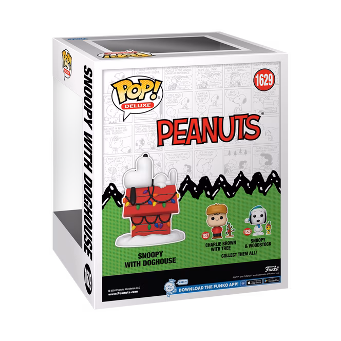 GameStop Funko POP! Deluxe: A Charlie Brown Christmas Snoopy with Doghouse 5.35-in Vinyl Figure