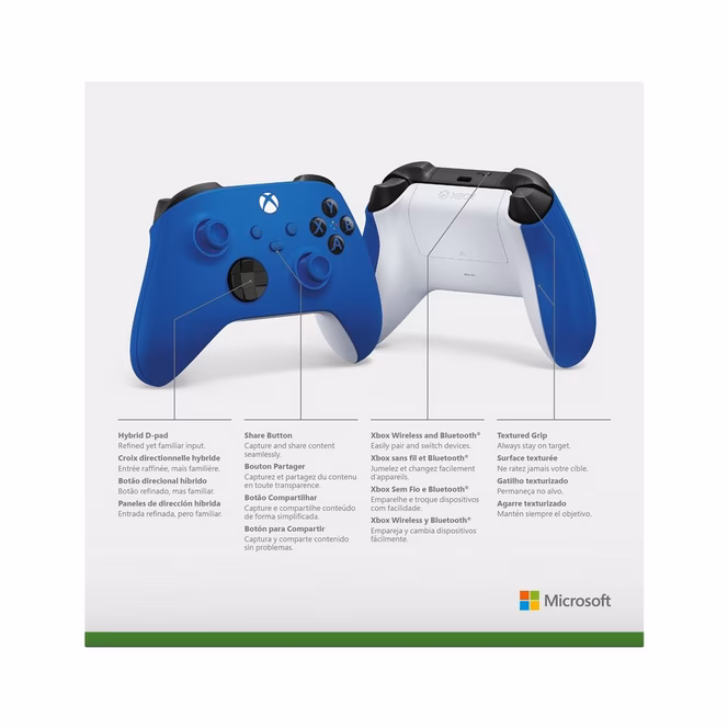 GameStop Microsoft Xbox Series X Wireless Controller Shock Blue
