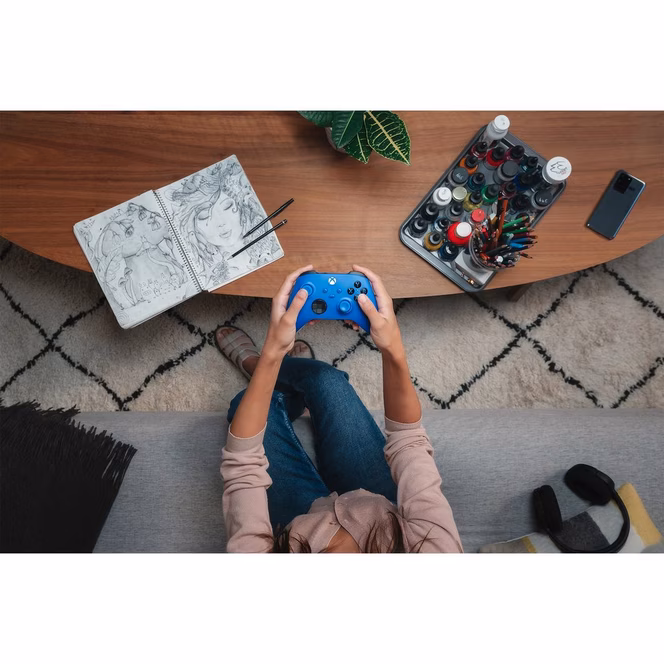 GameStop Microsoft Xbox Series X Wireless Controller Shock Blue