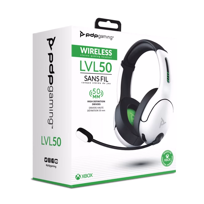 GameStop PDP Gaming LVL50 WiredStereo Headset for Xbox Series X White