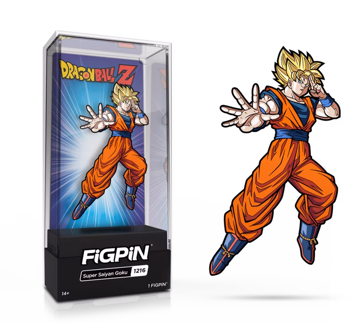 GameStop FiGPiN Dragon Ball Z Super Saiyan Goku 3-in Collectible Enamel Pin