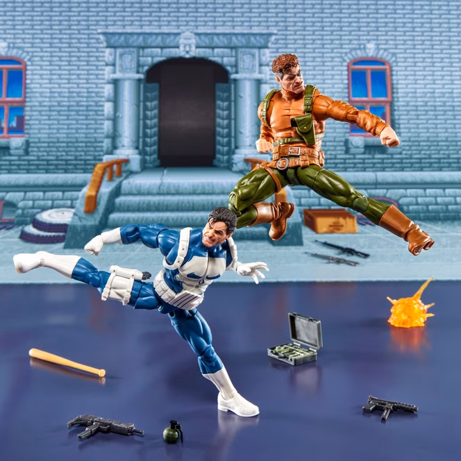 GameStop Hasbro Marvel Legends Series Gamerverse Punisher and Nick Fury 6-In Action Figure Set