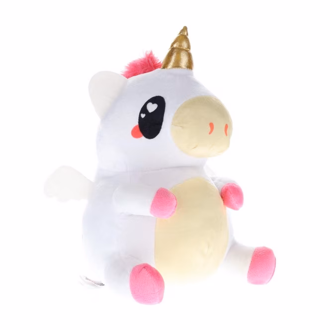 GameStop Glitter Galaxy Rainbow Hair White UniCow  12-in Collectible Plush