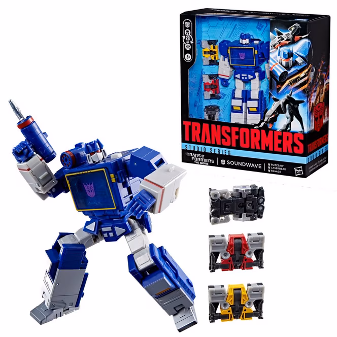 GameStop Hasbro Transformers Toys Studio Series Leader Class The Transformers: The Movie Soundwave 6.5-in Action Figure