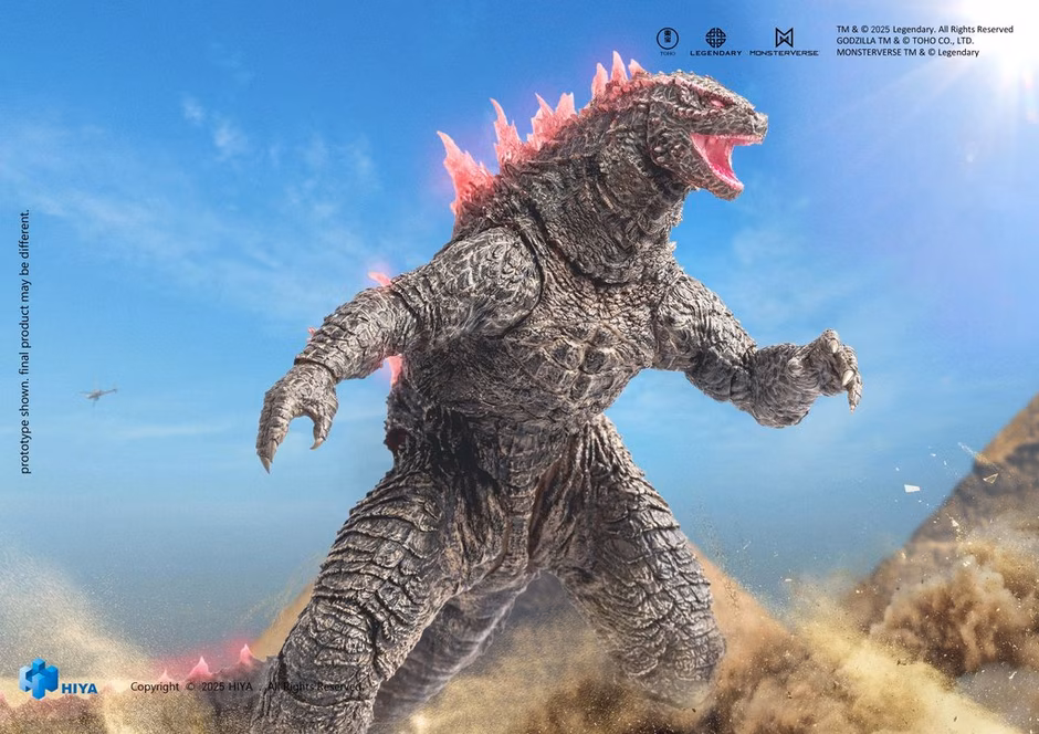 GameStop HIYA Exquisite Basic Series Godzilla x Kong The New Empire Godzilla (Heat Ray Godzilla Evolved Ver.) 6-in Action Figure
