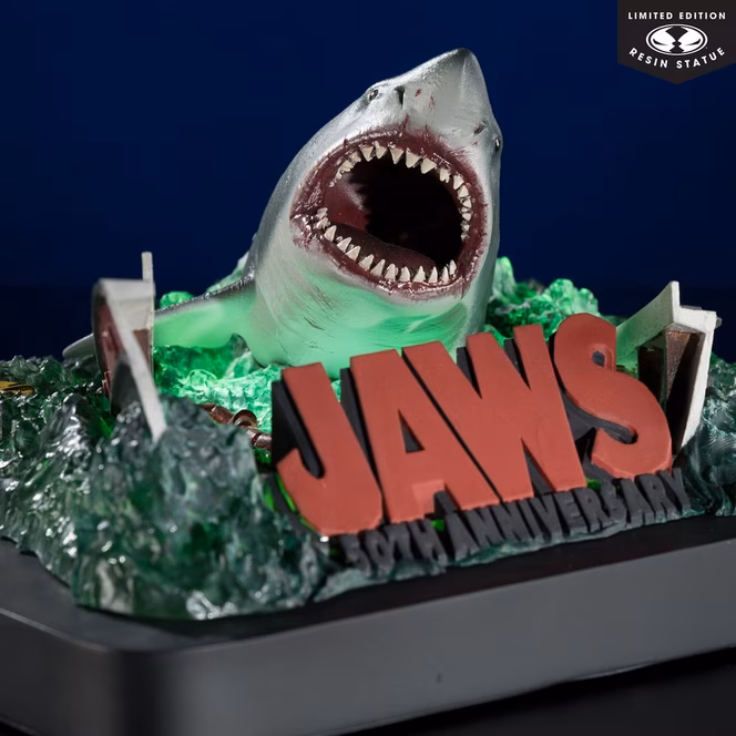 GameStop McFarlane Toys Jaws 50th Anniversary Resin 1:48 Scale Statue