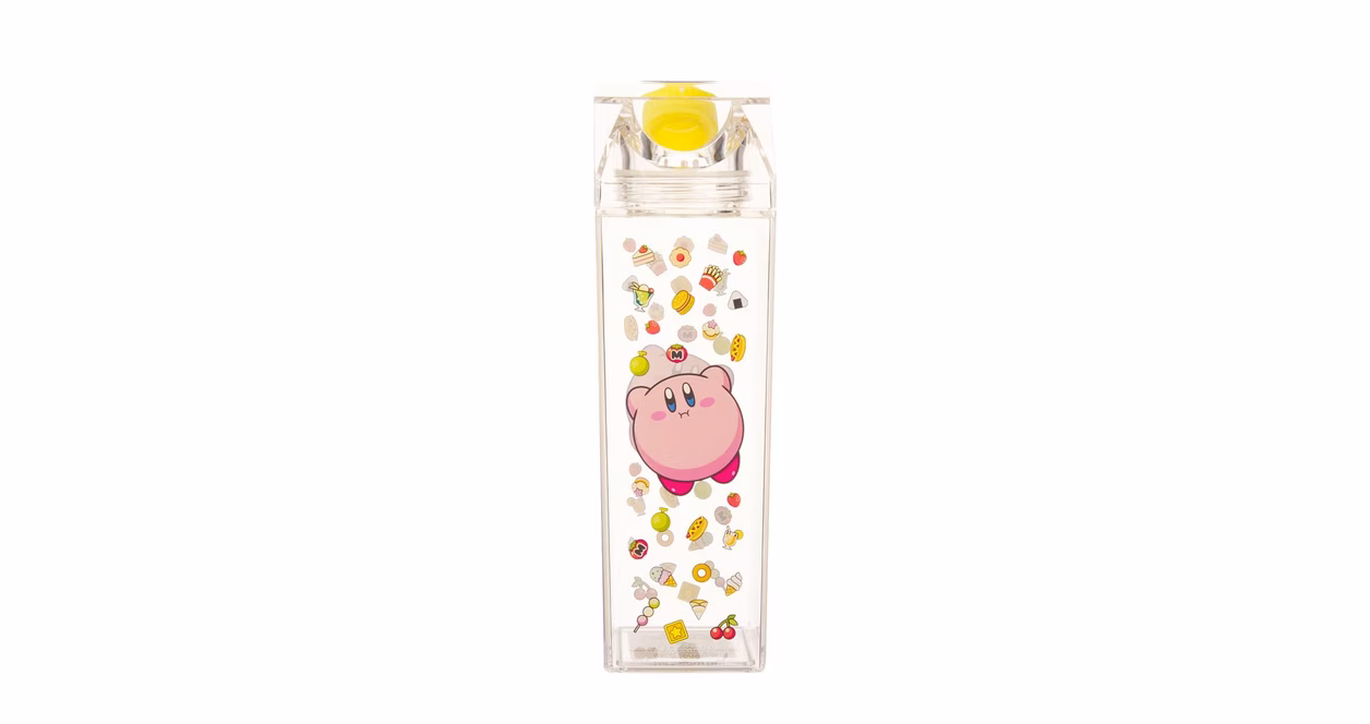 GameStop Kirby Snacks 16 oz Plastic Milk Carton