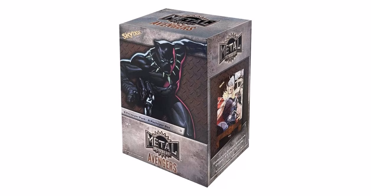 GameStop Upper Deck Marvel Metal Universe Avengers Trading Cards Blaster Box