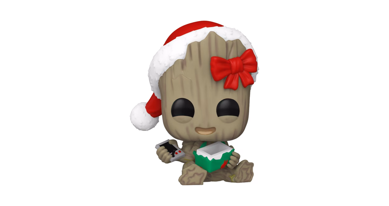 GameStop Funko POP! Marvel: Groot (Holiday) 3-in Vinyl Bobblehead
