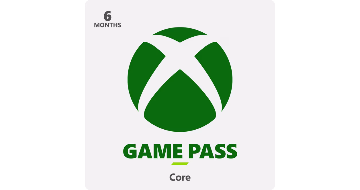 GameStop Xbox Game Pass Core - 6 Month Membership