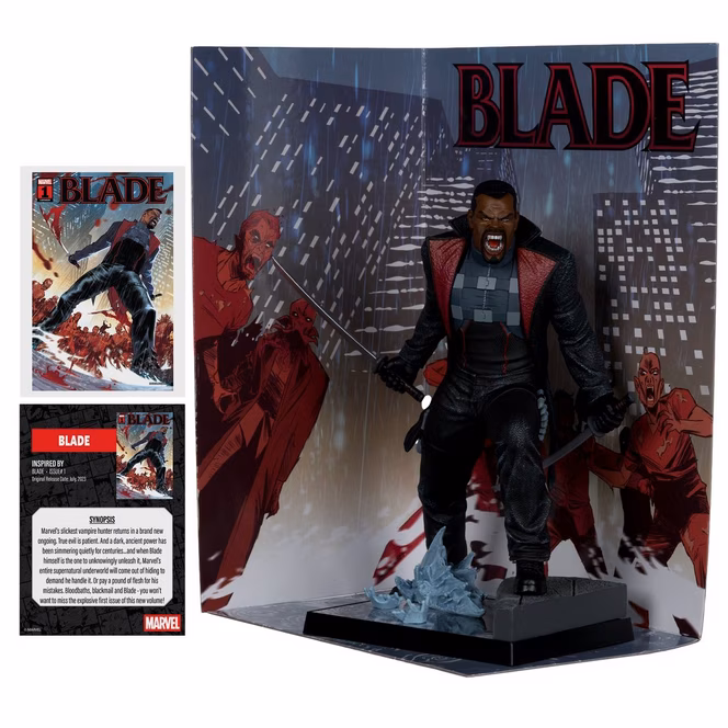 GameStop McFarlane Toys Collection Marvel Comic Blade - Blade (Issue 1) 1:6th Scale Statue