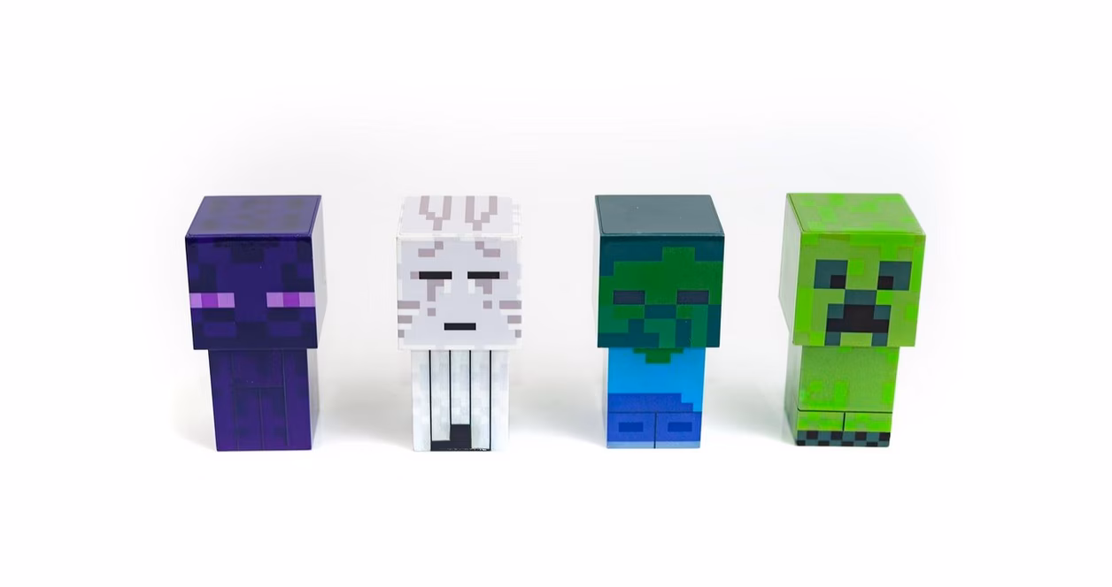 GameStop Minecraft Mini Mob 4-Piece Figure Mood Light Set