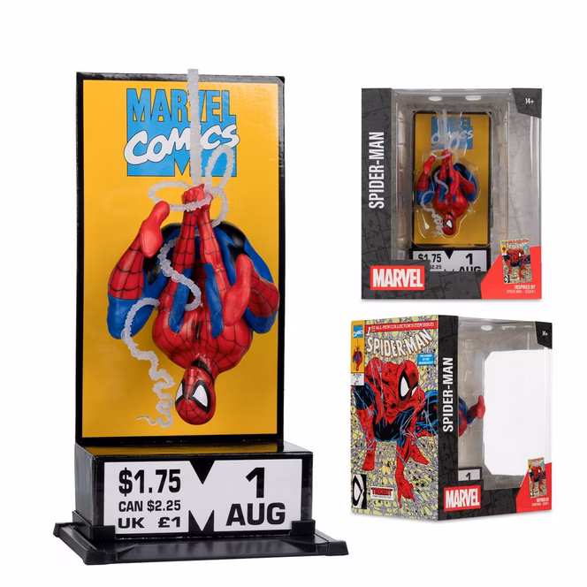 GameStop McFarlane Toys Collection Marvel Spider-Man (Issue 1, Box Artwork) 1:10th Statue