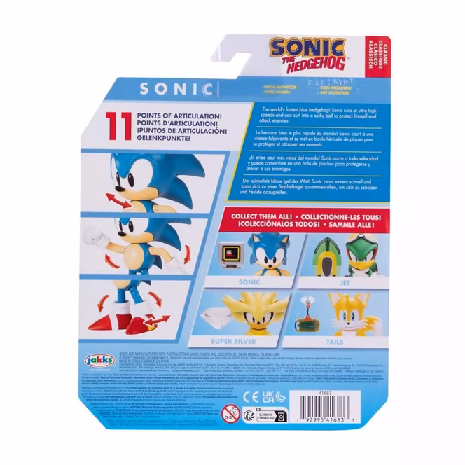 GameStop Sonic The Hedgehog Sonic (Classic) 4-in Figure