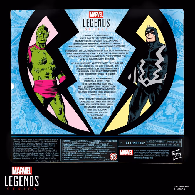 GameStop Hasbro Marvel Legends Series Inhumans Black Bolt and Triton 6-in Action Figure Set 2-Pack