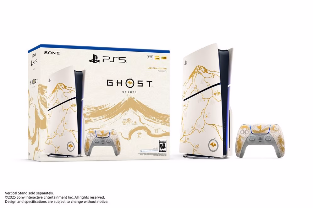 GameStop Sony PlayStation 5 Slim Console - Ghost of Yotei Gold Limited Edition Bundle