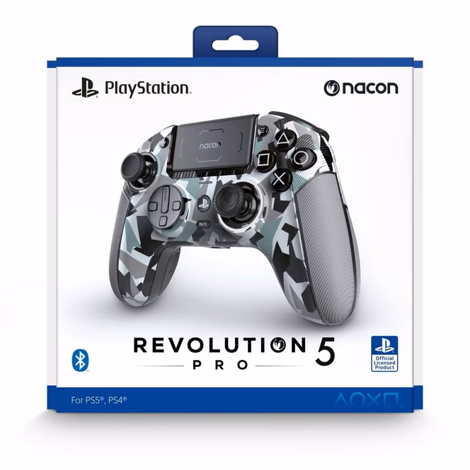 GameStop Nacon Revolution 5 PRO Wireless Controller for PlayStation 4/5 and PC - Arctic Camo