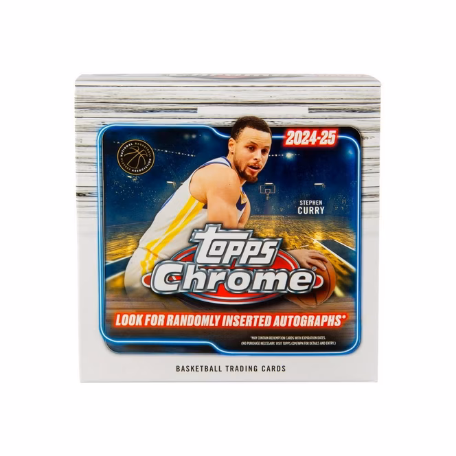 GameStop 2024-25 Topps Chrome NBA Basketball Mega Box