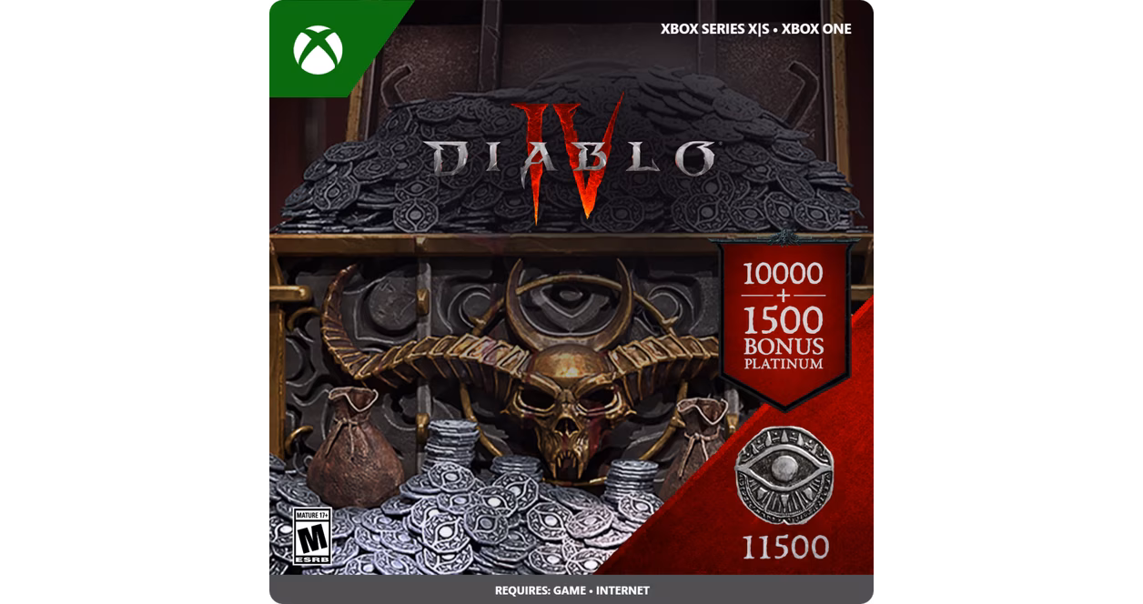 GameStop Diablo IV 11500 Platinum Currency - Xbox Series X