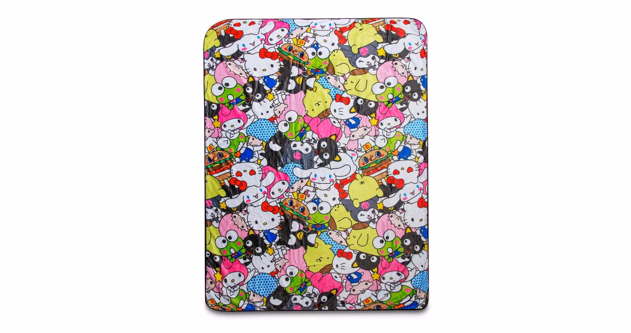 GameStop Sanrio Hello Kitty And Friends 54 x 72-In Fleece Throw Blanket