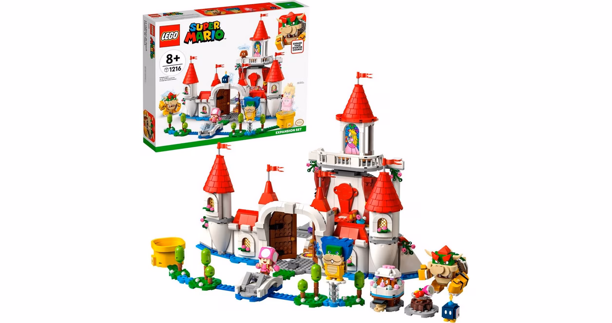 GameStop LEGO Peach's Castle Expansion Set 71408 Toy Building Kit