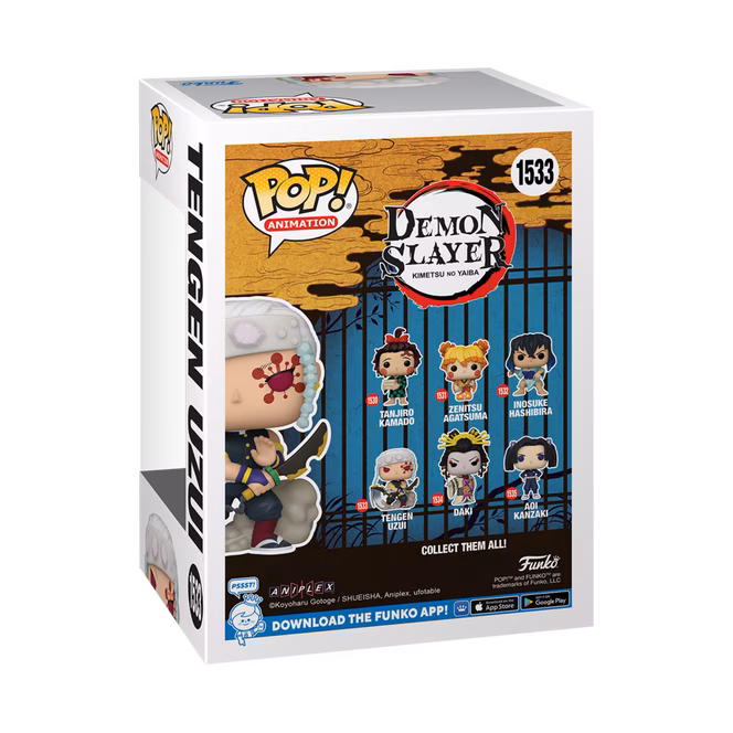 GameStop Funko POP! Animation: Demon Slayer: Kimetsu no Yaiba Tengen Uzui (or Chase) 3.88-in Vinyl Figure