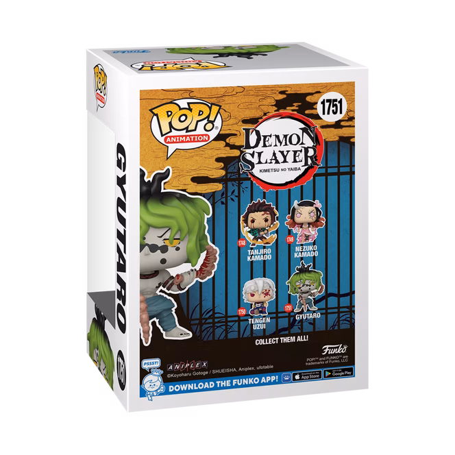GameStop Funko POP! Animation: Demon Slayer: Kimetsu no Yaiba  Gyutaro 4.75-in Vinyl Figure