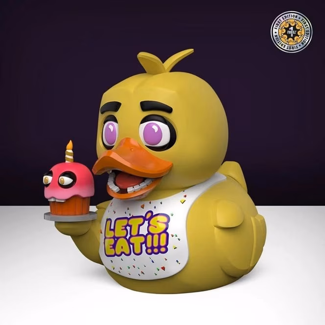 GameStop Tubbz Five Nights at Freddy's Chica (1st Edition) 3.54-in Collectible Rubber Duck
