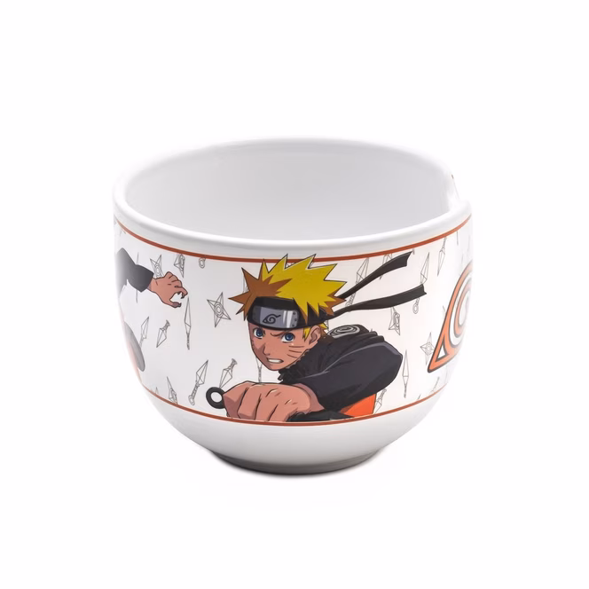 GameStop CultureFly Naruto Shippuden Ramen Bundle with 20 oz Bowl, Spoon, and Chopsticks