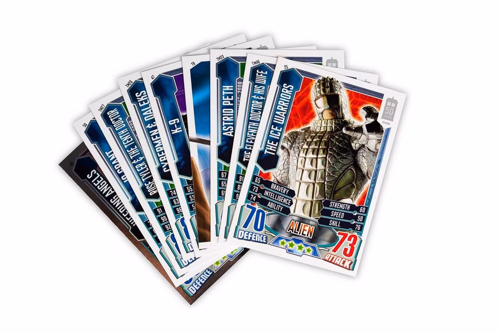 GameStop Doctor Who Alien Attax 50th Anniversary Edition Topps Booster Pack Trading Cards
