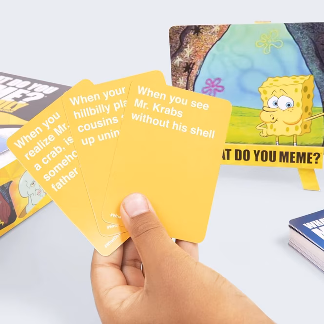 GameStop WHAT DO YOU MEME? SpongeBob SquarePants Expansion Pack Card Game